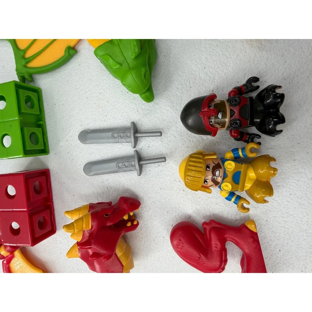 Fisher-Price TRIO Dragon Battle Arena Building Set 2009 Castle Knights READ
